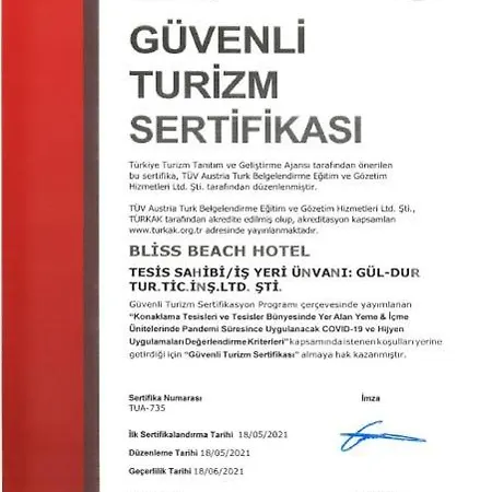 Bliss Beach Hotel 3* מרמריס